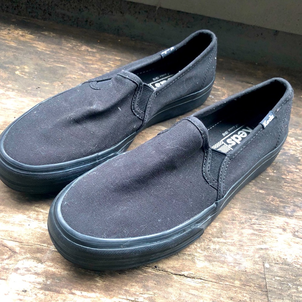 Keds Women's Champion Black Slip On Canvas Sneakers Size 6
